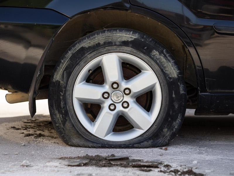 A flat tire