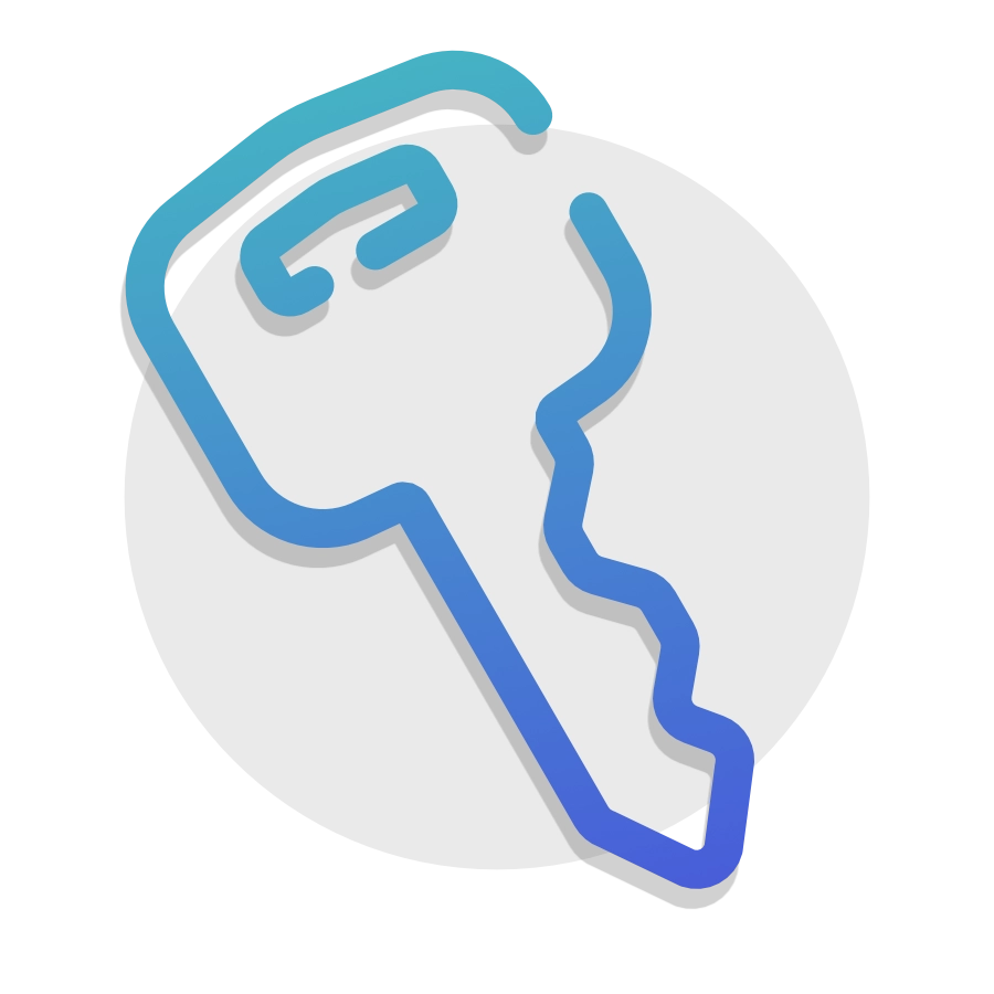 an icon of a key